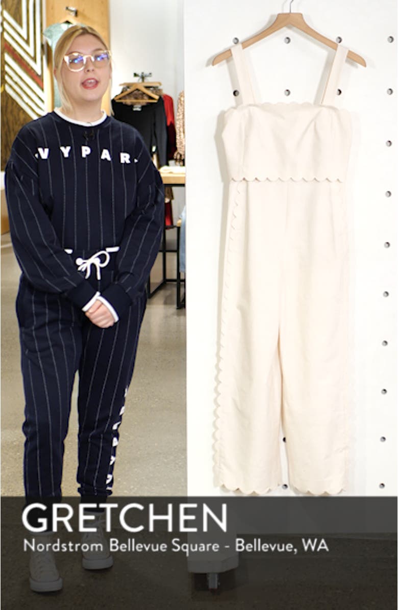 Scallop Detail Jumpsuit, sales video thumbnail