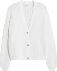 Caslon® Open Stitch Cotton Cardigan