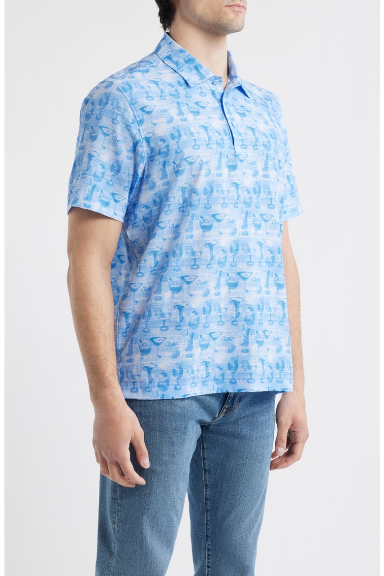Bahama Coast Fizz Impressions IslandZone® Polo, Alternate, color, GLACIER BLUE