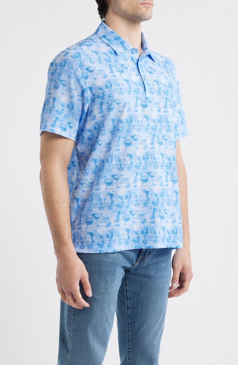 Tommy Bahama Bahama Coast Fizz Impressions IslandZone<sup>®</sup> Polo, Alternate, color, Glacier Blue