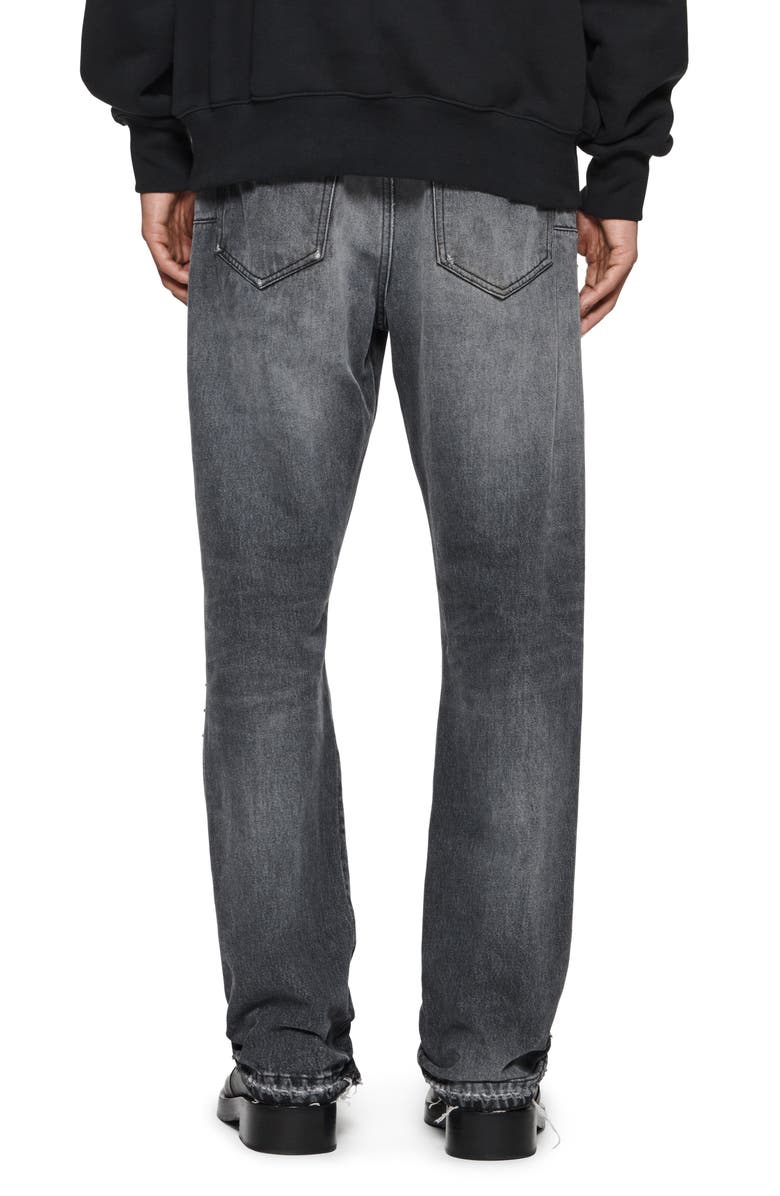 Racer Distressed Straight Leg Jeans
