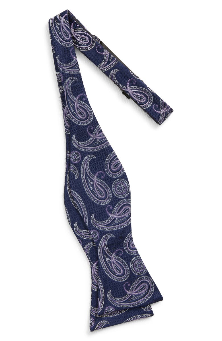 Nordstrom Diley Paisley Silk Bow Tie, Alternate, color,