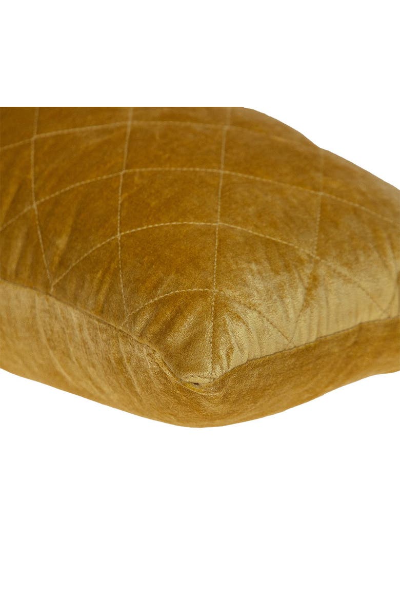 PARKLAND COLLECTION Milo Quilted Throw Pillow, Alternate, color, Yellow