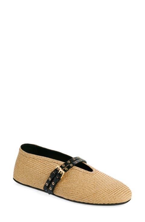 Raffia Ballerina Flat (Women)