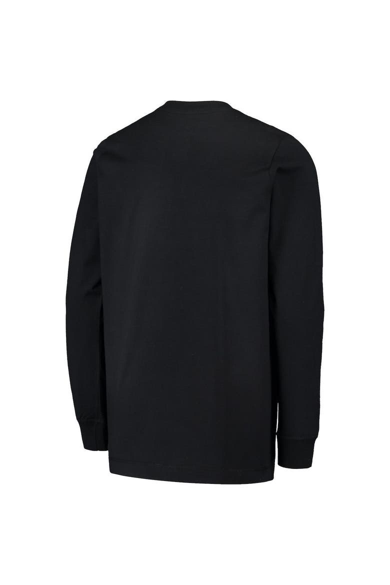 Youth Nike Black Michigan State Spartans Arch & Logo 2-Hit Long Sleeve T-Shirt, Alternate, color, Black