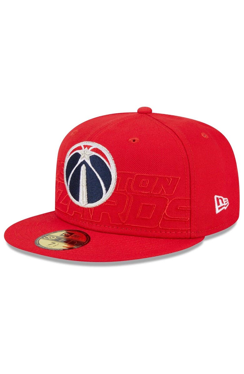 New Era Men's New Era  Red Washington Wizards 2023 NBA Draft 59FIFTY Fitted Hat, Main, color, 