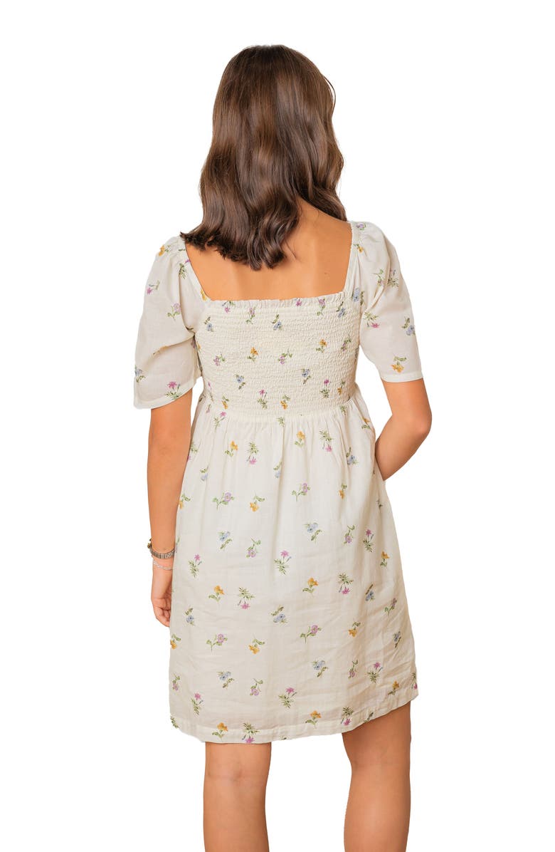 Hope & Henry Women's Organic Bell Sleeve Smocked Dress, Alternate, color, Harvest Floral
