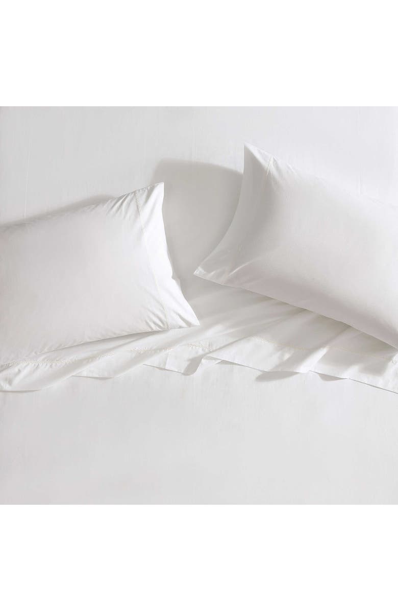 Laura Ashley Scallop Embroidered 4-Piece Sheet Set, Alternate, color, White