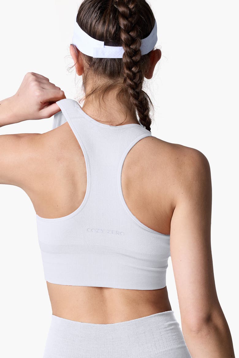Women's Tech Merino Mid-Support Sports Bra, Alternate, color, White