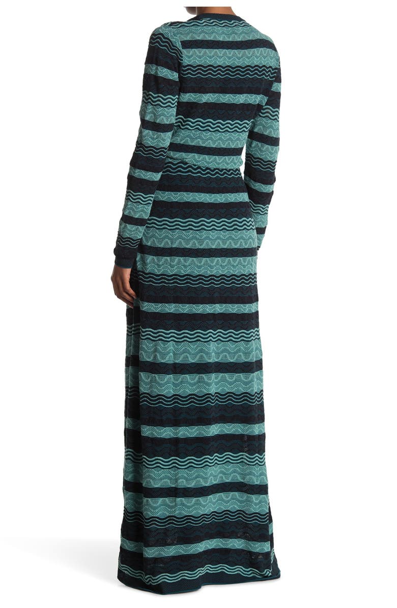 M Missoni Stripe Print Maxi Dress, Alternate, color,