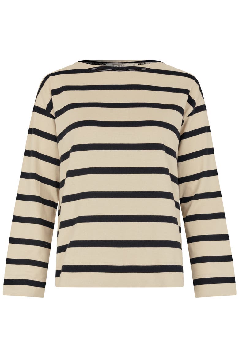 Striped Sweater, Alternate, color, Black