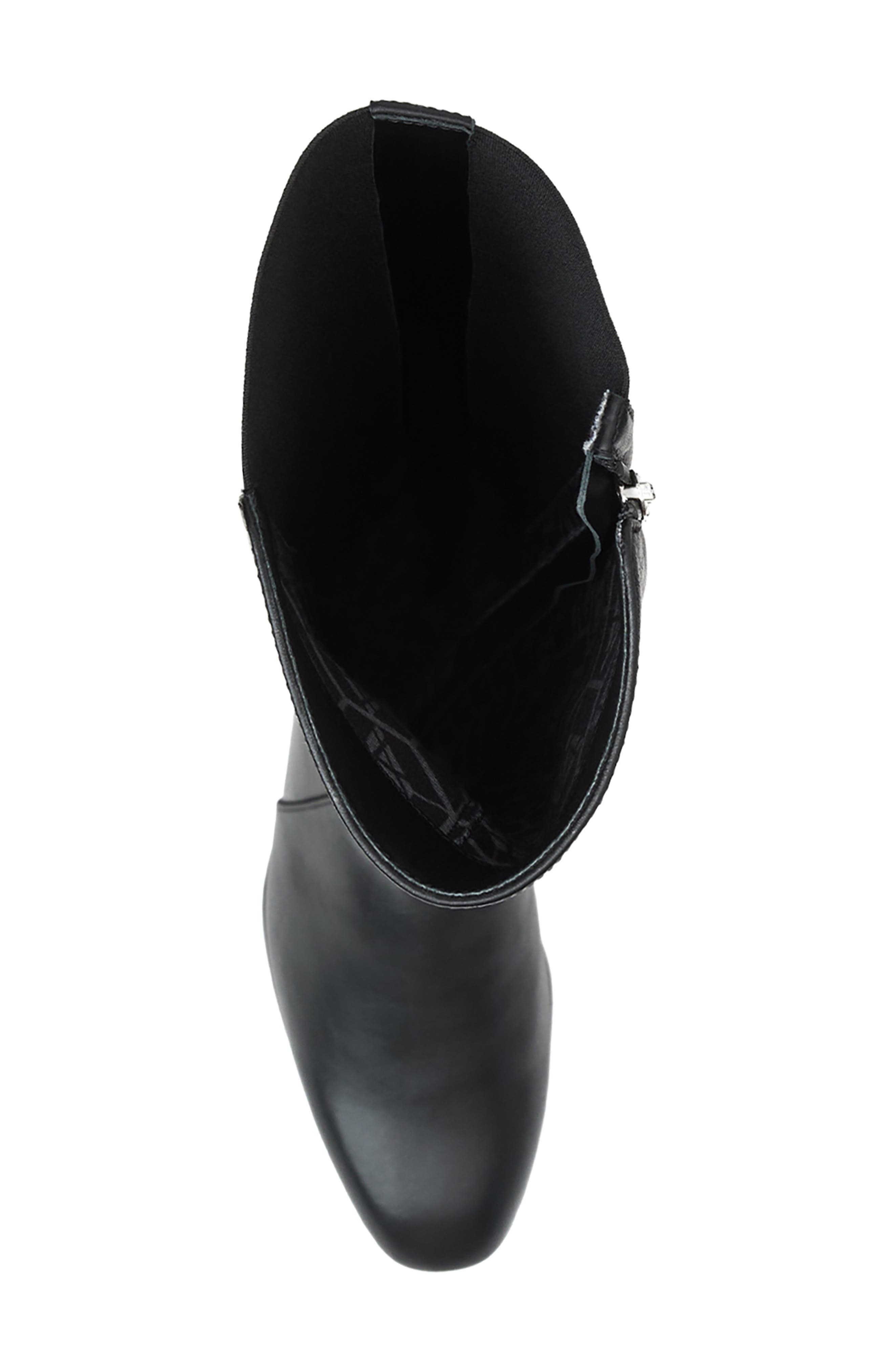Frisa Waterproof Knee High Boot, Alternate, color, BLACK LEATHER