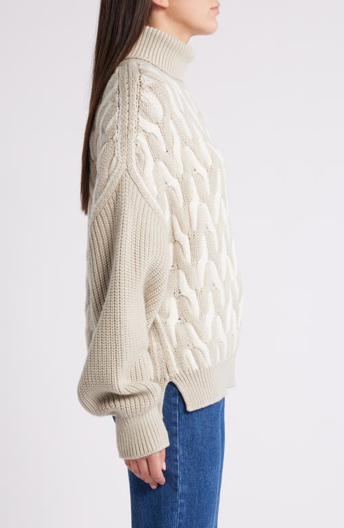 Hugo Boss Virgin-wool Sweater With Two-tone Cable Structure In Dried Sage Interlock