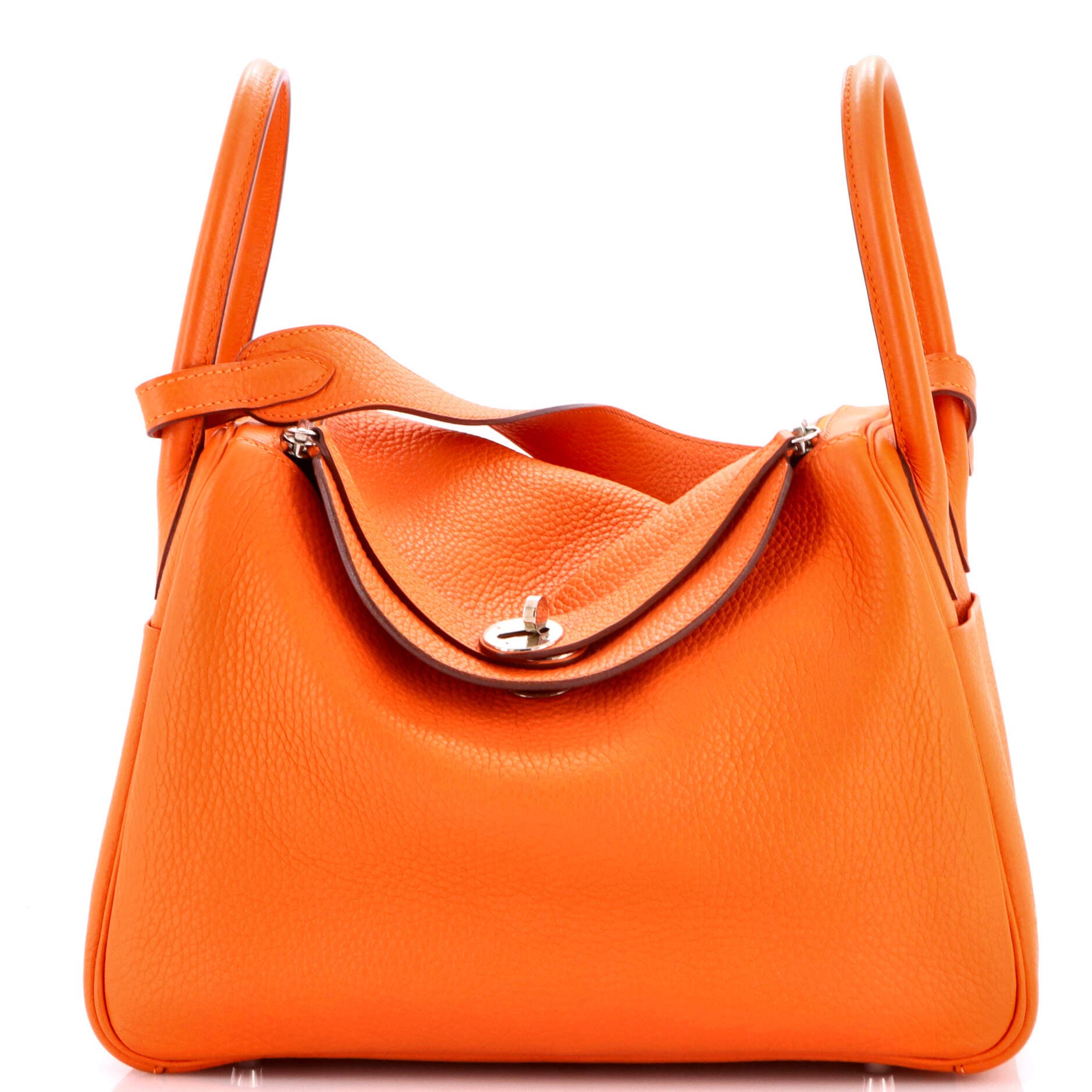 Pre-Owned Hermes Lindy Bag Clemence 30, Main, color, Feu