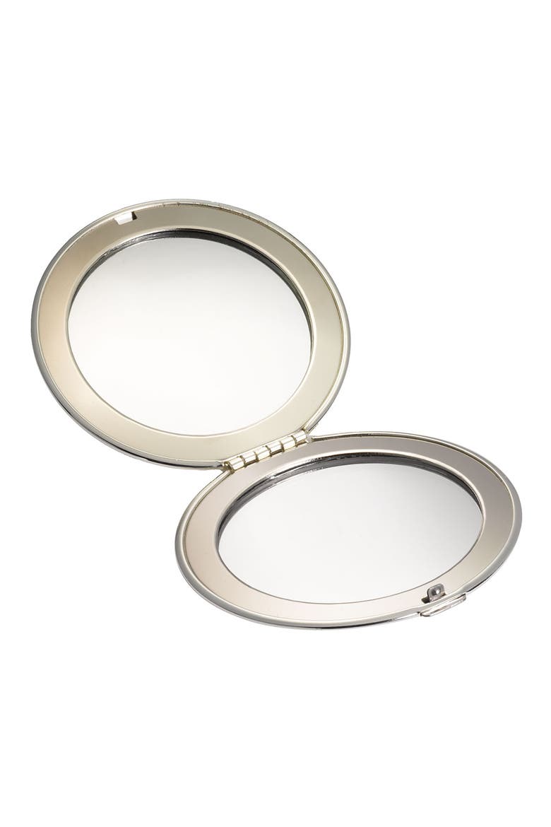hello sunshine compact mirror, Alternate, color, SILVER