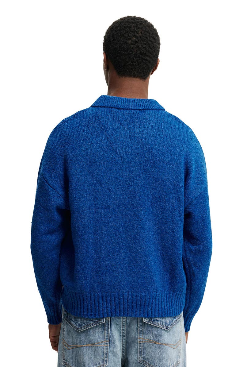 Cotton On Men's Boxy Rugby Polo, Alternate, color, Cobalt