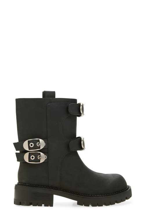 Marc Jacobs The Kiki Leather Moto Ankle Boots In Animal Print