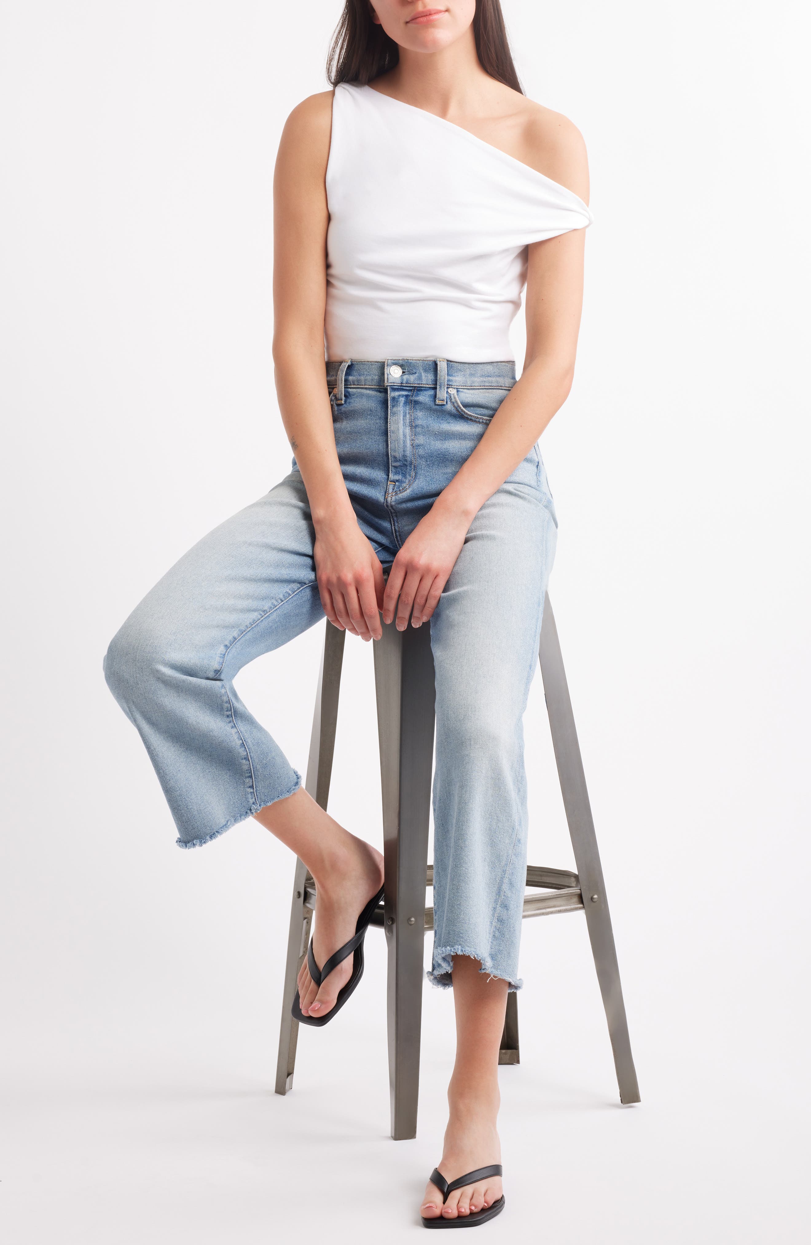 Open Edit Tori Kitten Heel Sandal, Alternate, color, Black