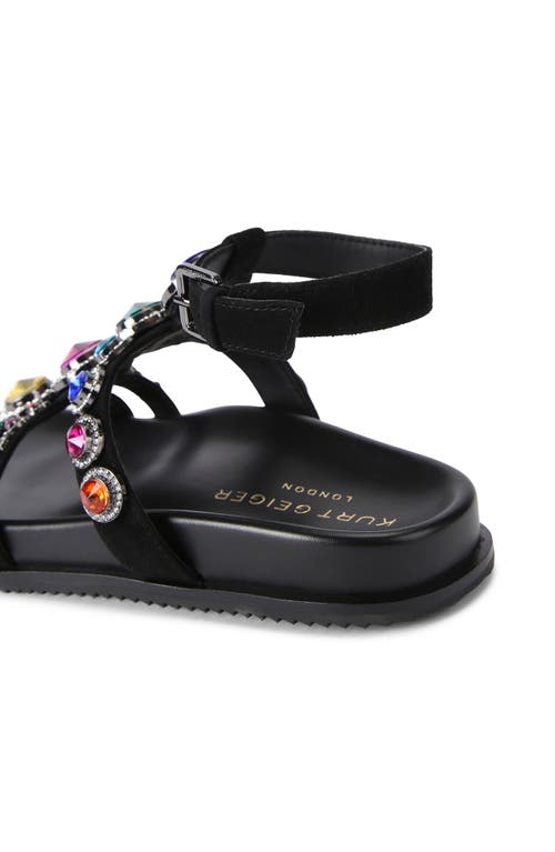 Shop Kurt Geiger London Octavia Gladiator Sandal In Charcoal