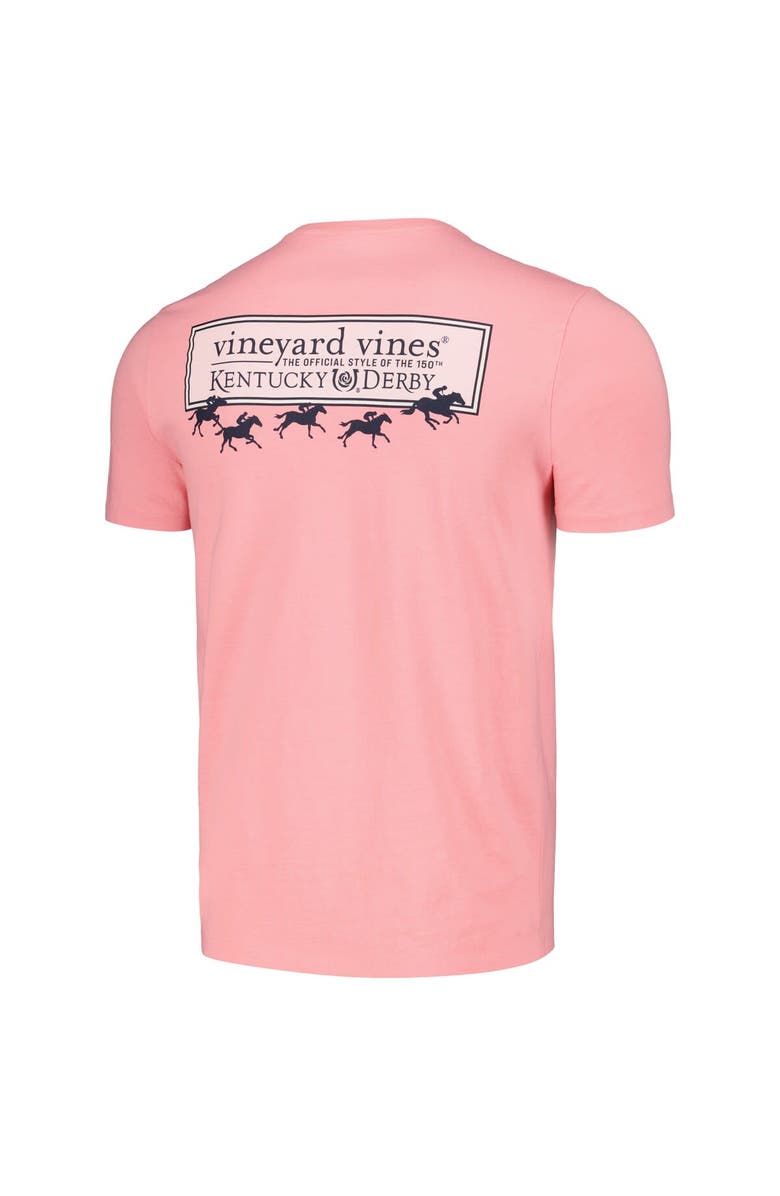 vineyard vines Men's Vineyard Vines Pink Kentucky Derby 150 Logo Box T-Shirt, Alternate, color,