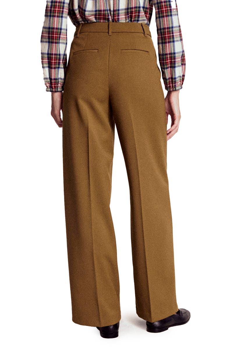 Boden Belgravia Wide Leg Trousers, Alternate, color, Tobacco