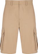 Balmain Cotton canvas cargo Bermuda shorts