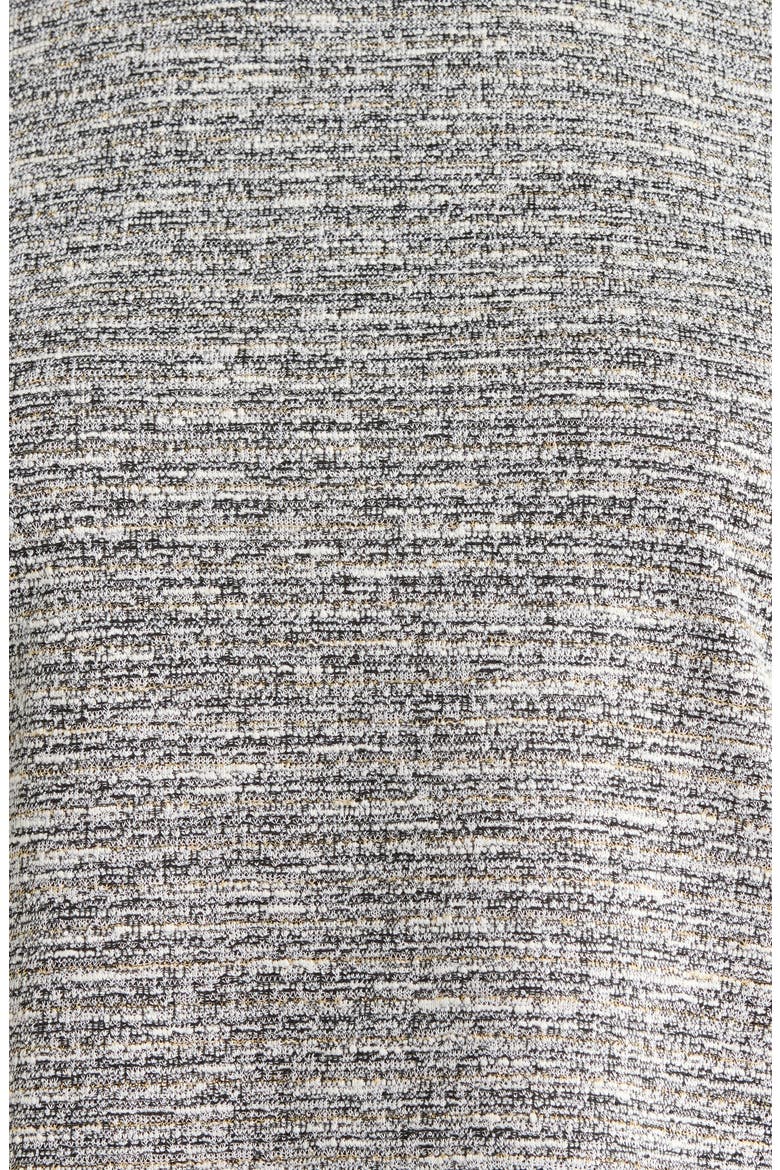 Balloon Sleeve Boucle Knit Top, Alternate, color, ANNE BLACK/ WHITE DOVE