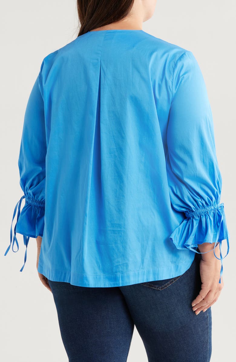 HARSHMAN Moana V-Neck Button-Up Shirt, Alternate, color, 