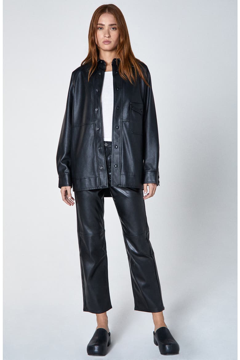 Gia Chromatic Faux Leather Jacket, Alternate, color, CHROMATIC