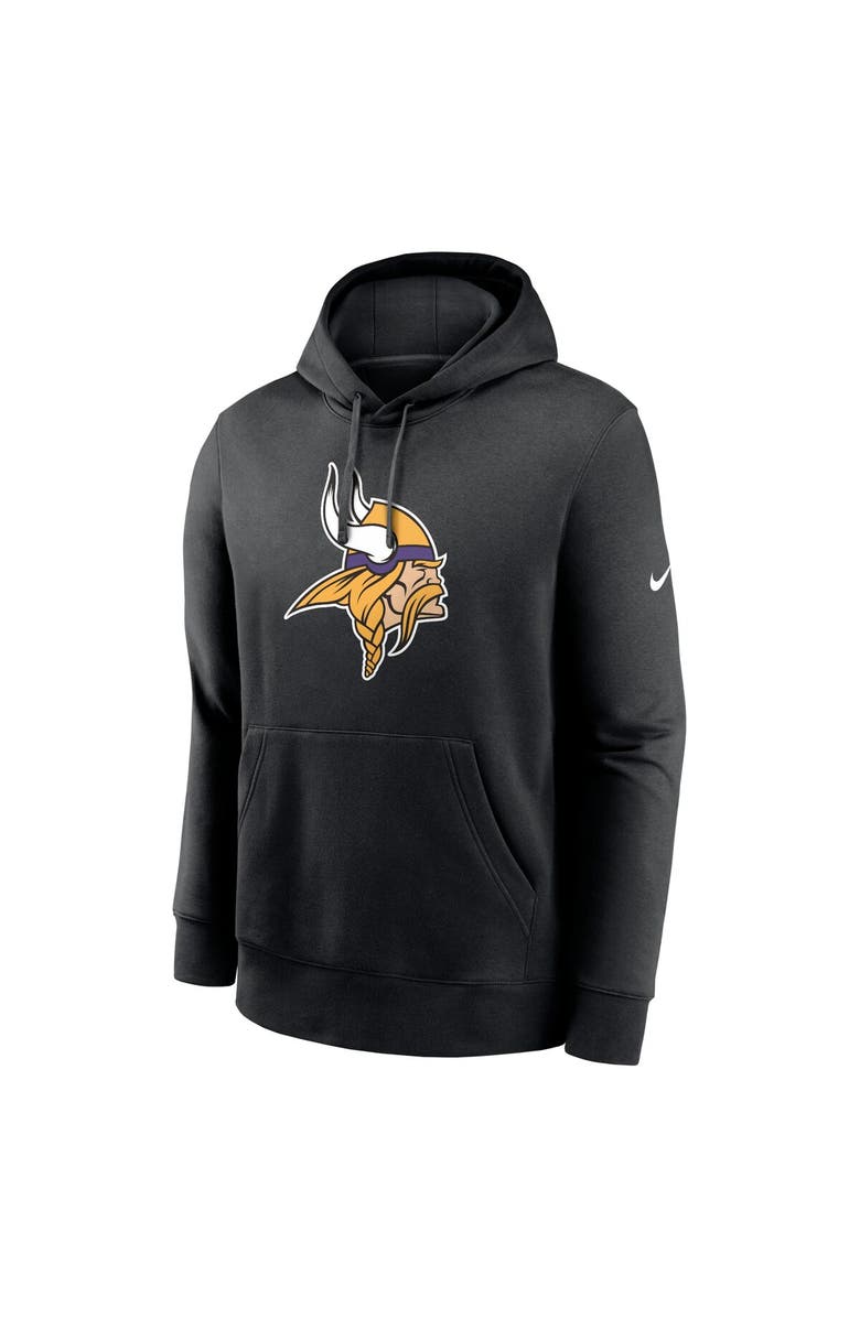 Nike Men's Nike Black Minnesota Vikings Club Logo Pullover Hoodie, Alternate, color, 