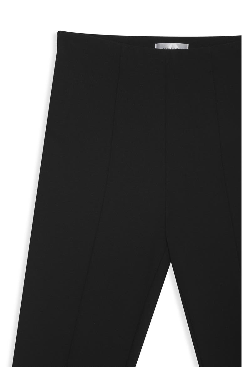 Max Split Hem High Waist Pants, Alternate, color, BLACK