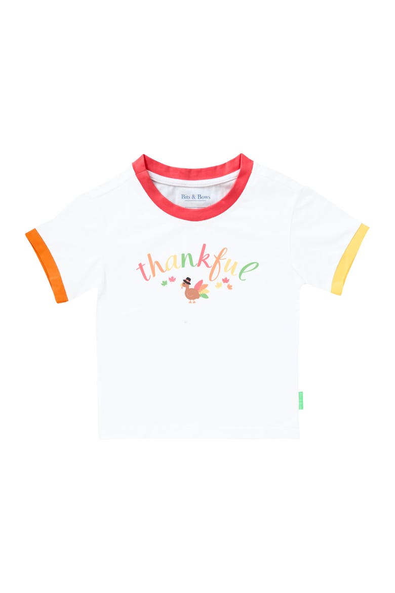 Thankful Thanksgiving T-Shirt, Main, color, Orange
