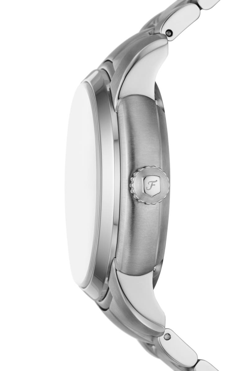 Fossil Heritage Automatic Bracelet Watch, 43mm, Alternate, color, Silver