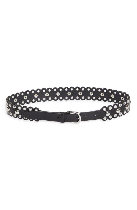 Zalla Studded Leather Belt