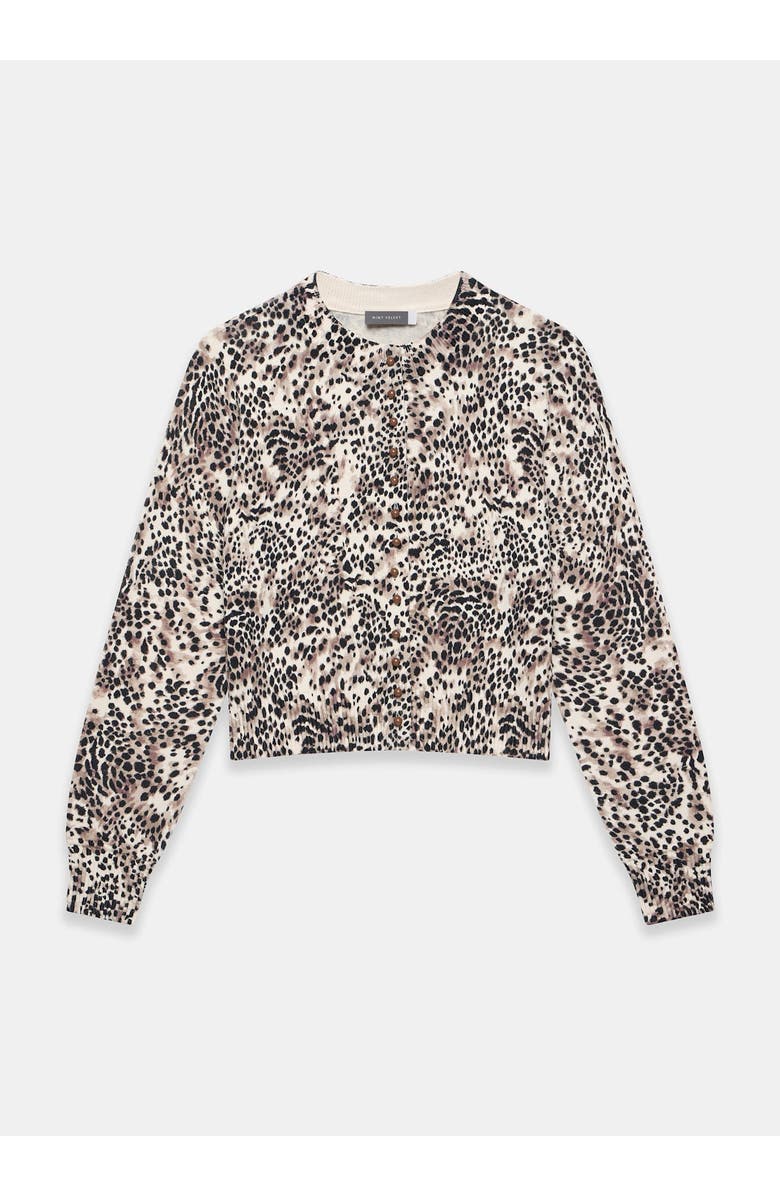 MINT VELVET Leopard Print Cotton Cardigan, Alternate, color,