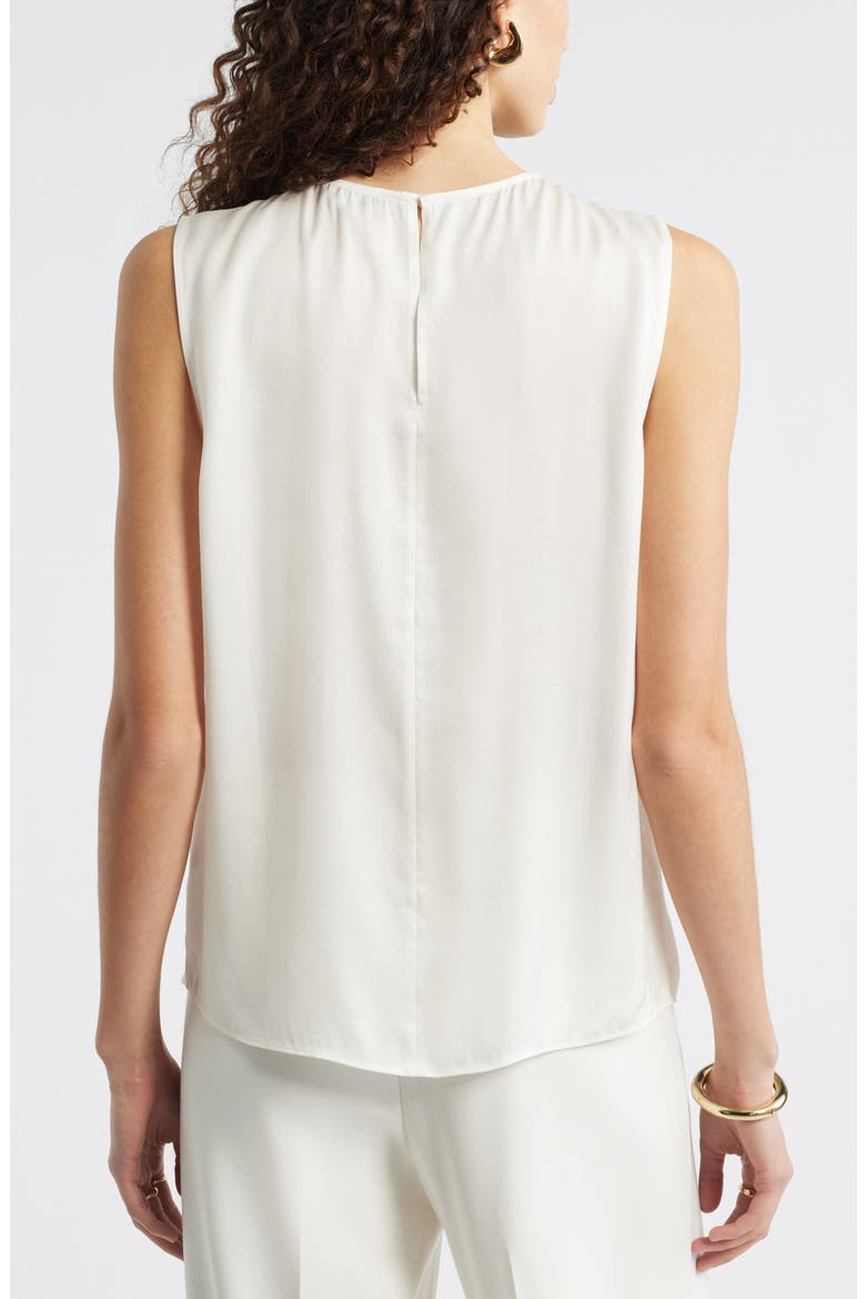 Satin Scoop Neck Tank, Alternate, color, IVORY TOFU