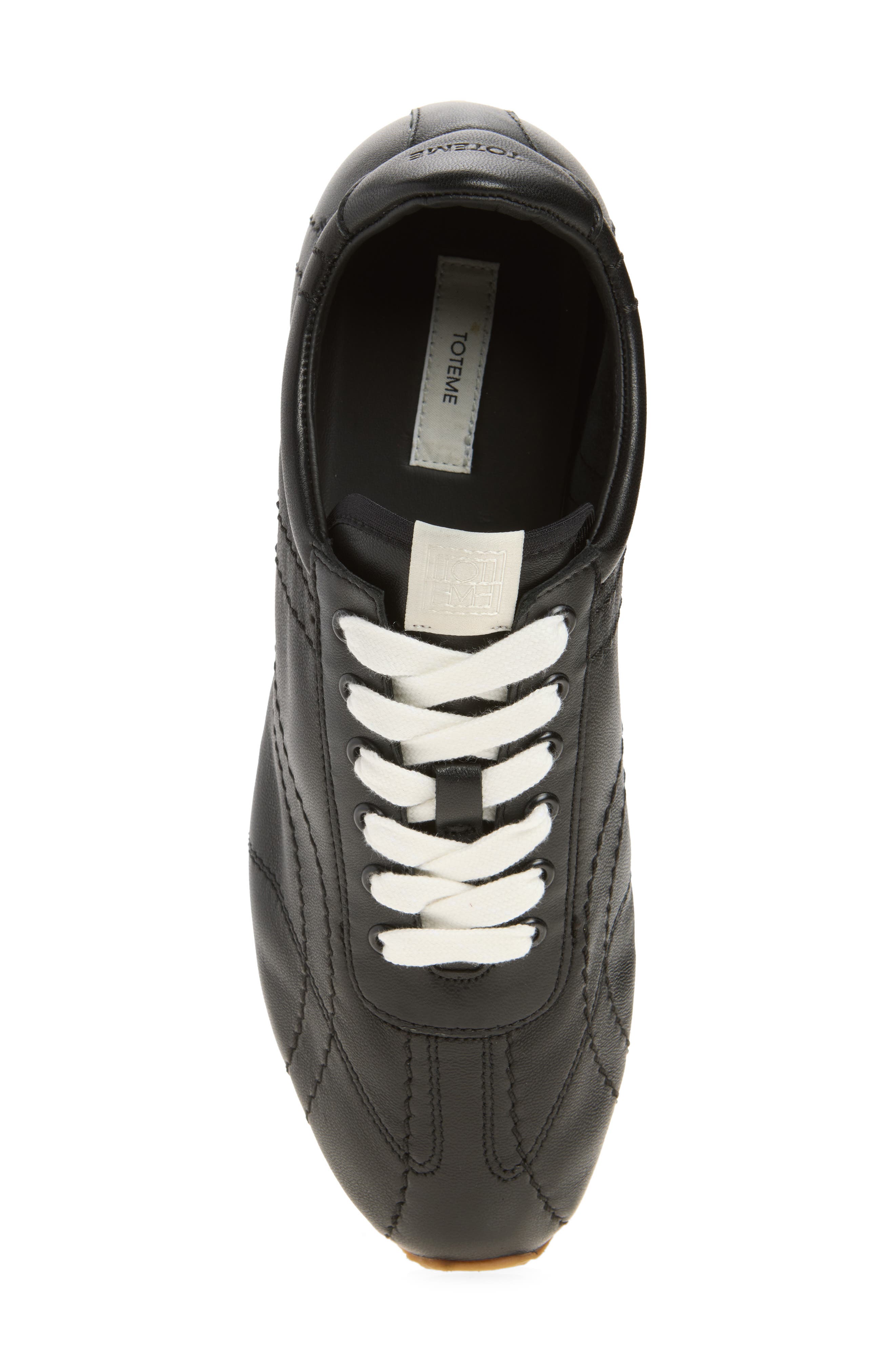 Flex Nappa Sneaker, Alternate, color, BLACK