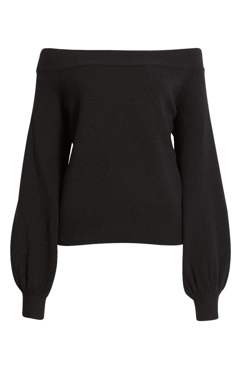 Treasure & Bond Off the Shoulder Cotton Blend Sweater, Alternate, color, 