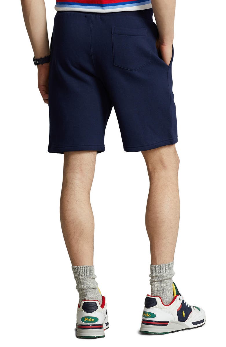 Polo Ralph Lauren Logo Graphic Fleece Sweat Shorts, Alternate, color, 