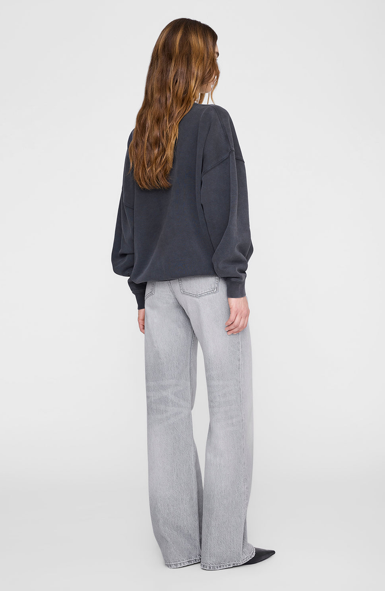 ANINE BING Miles New Classic Sweatshirt, Alternate, color, Washed Black