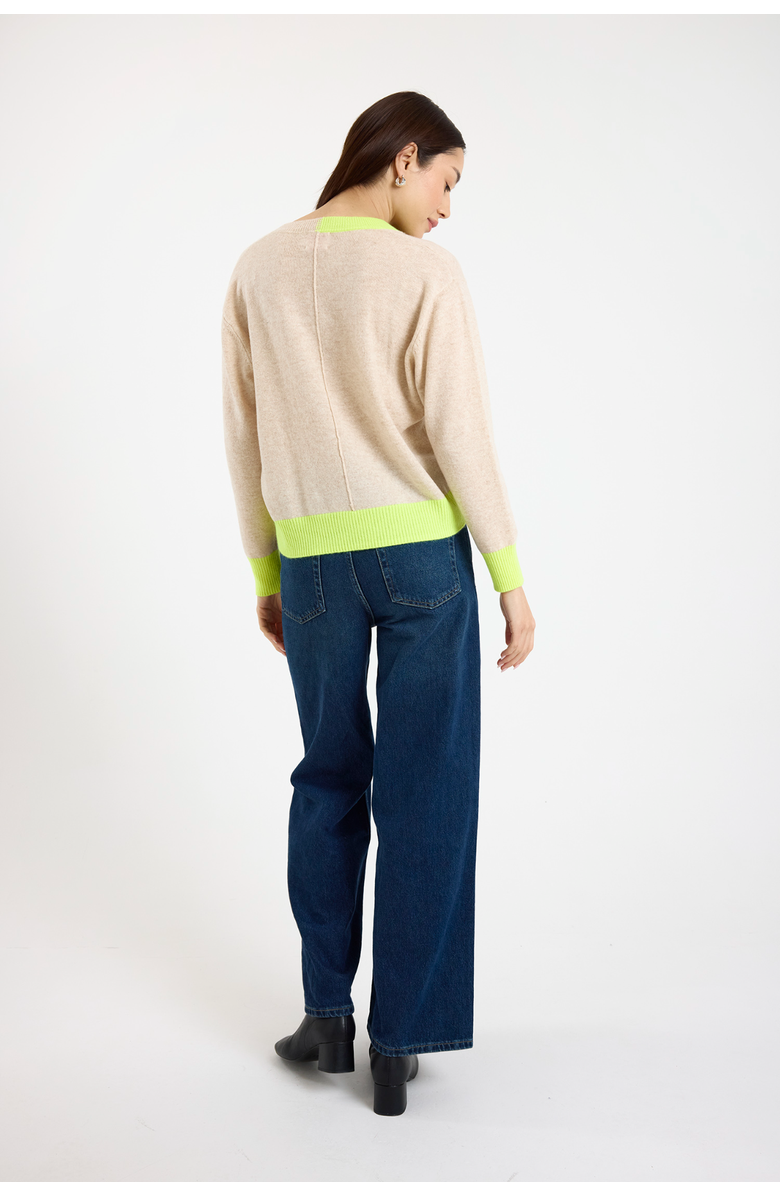 Brodie Pure Cashmere Maria V-Neck 100% Cashmere Sweater, Alternate, color, Cygnet