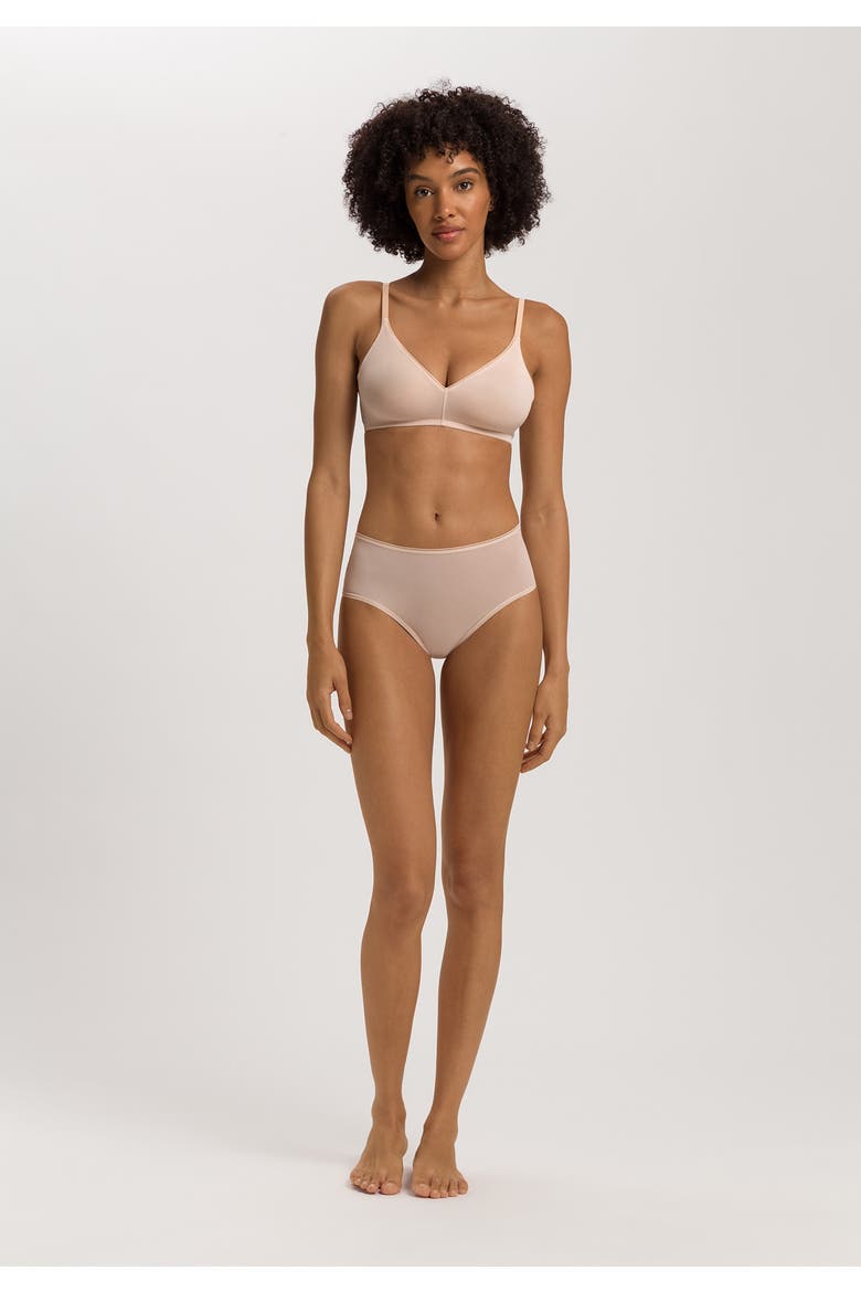 Smooth Illusion Semi-Transparent Tulle Full Brief, Alternate, color, Beige