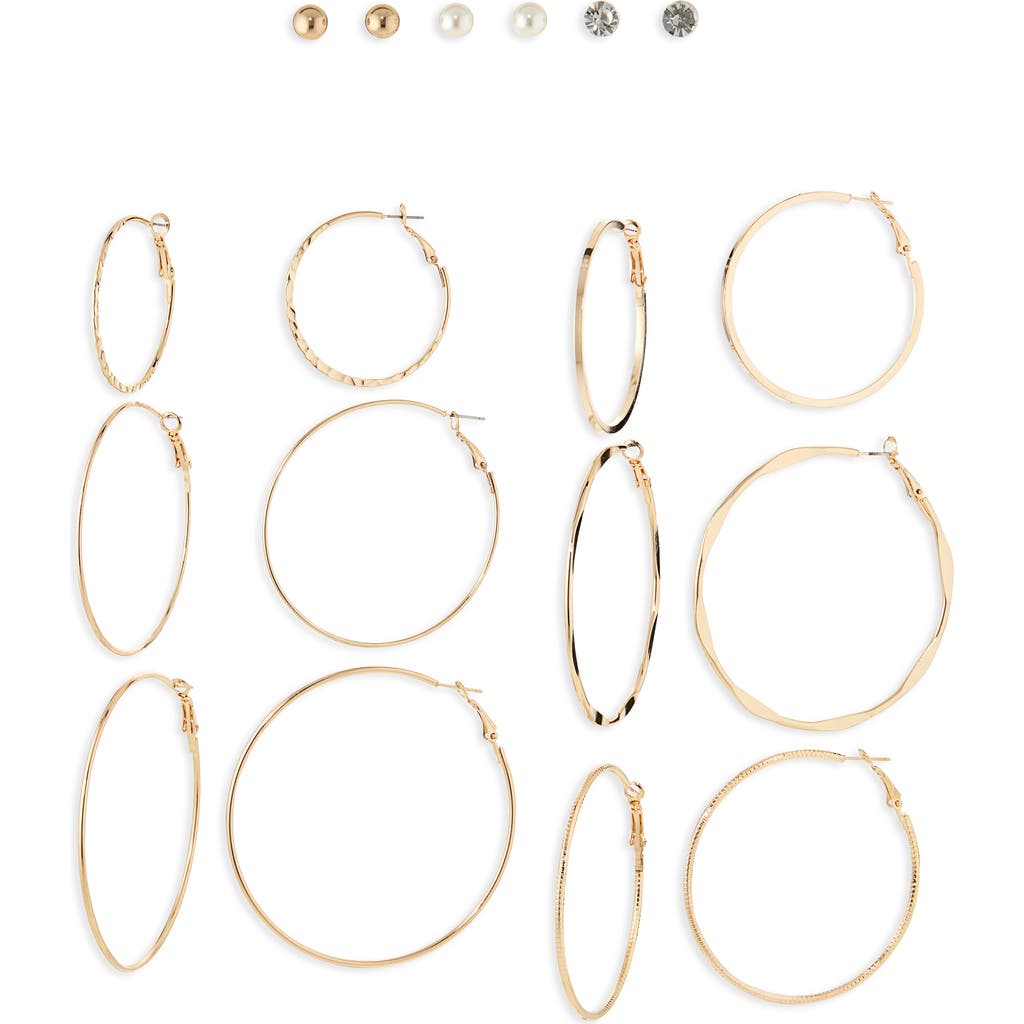 Tasha 9-pack Hoop & Stud Earrings
