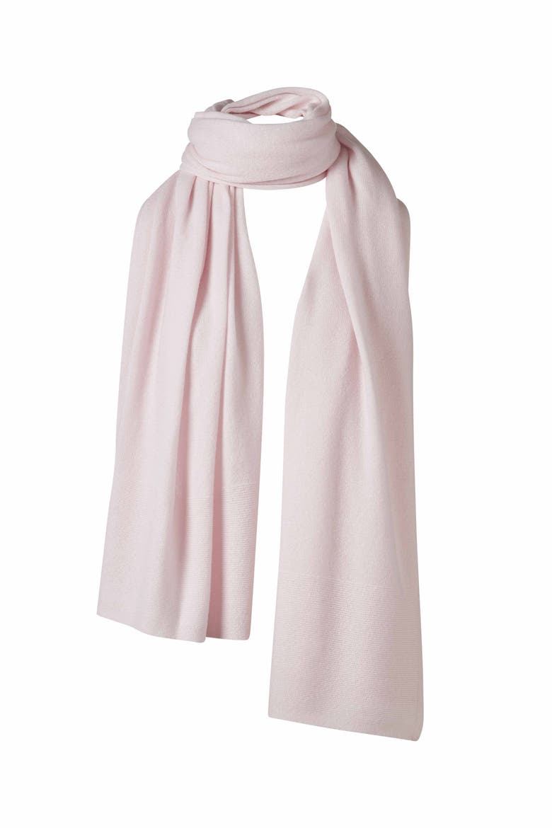 Garter Trim Travel Wrap, Main, color, Shell