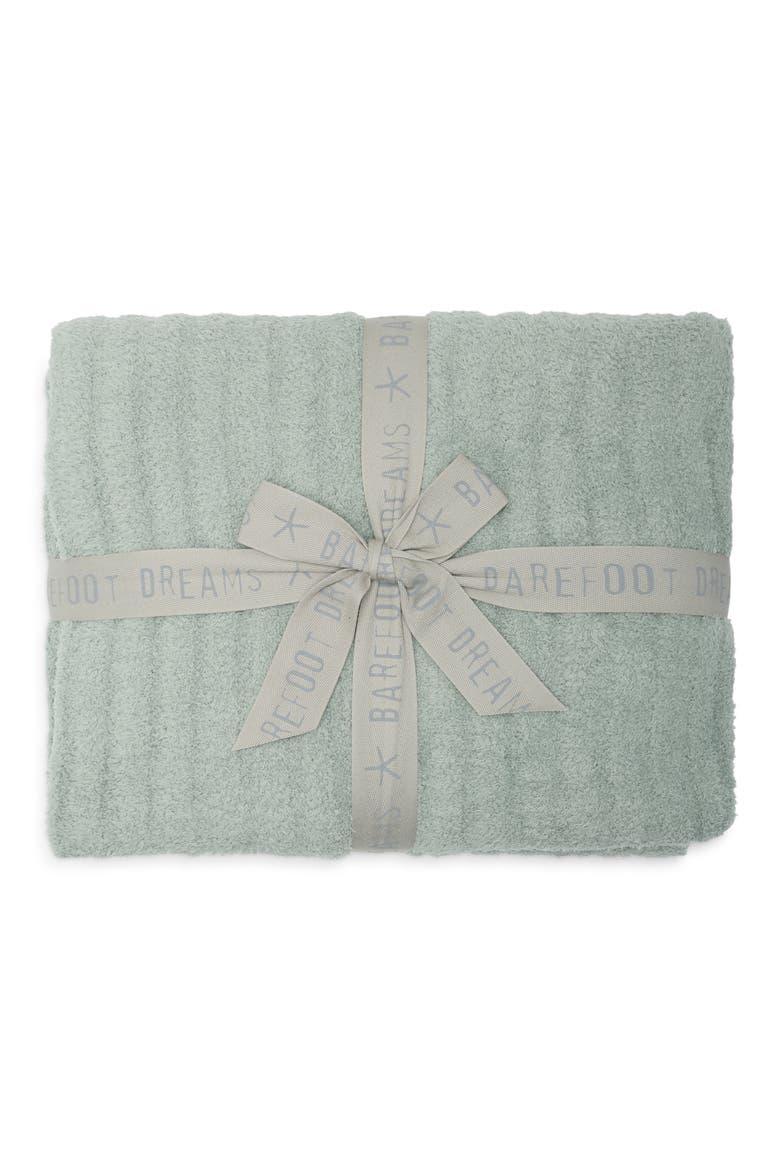 CozyChic® Chunky Rib Throw Blanket, Main, color, SAGE GREEN