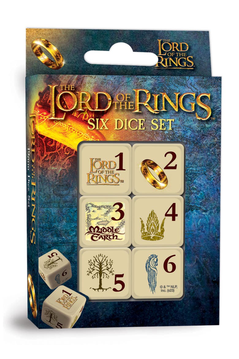 Lord of the Rings Dice Set, Main, color, Multicolor