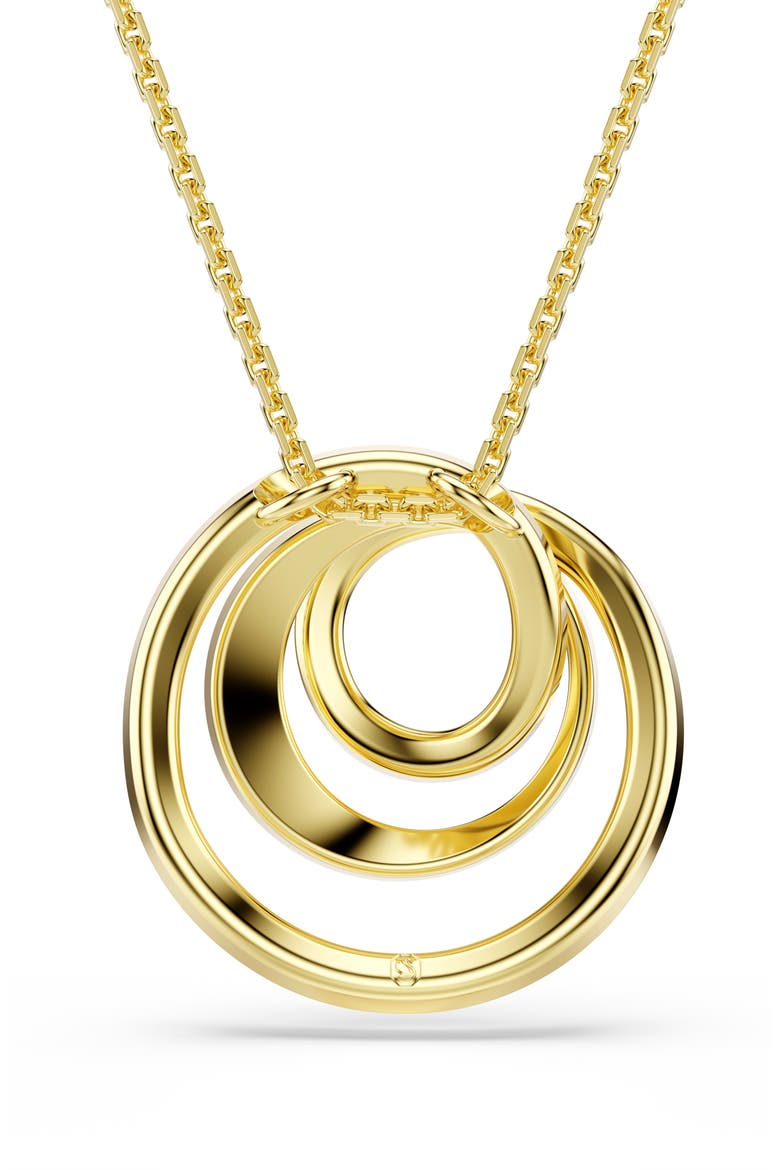 Hyperbola Spiral Pendant Necklace, Alternate, color, GOLD/ WHITE