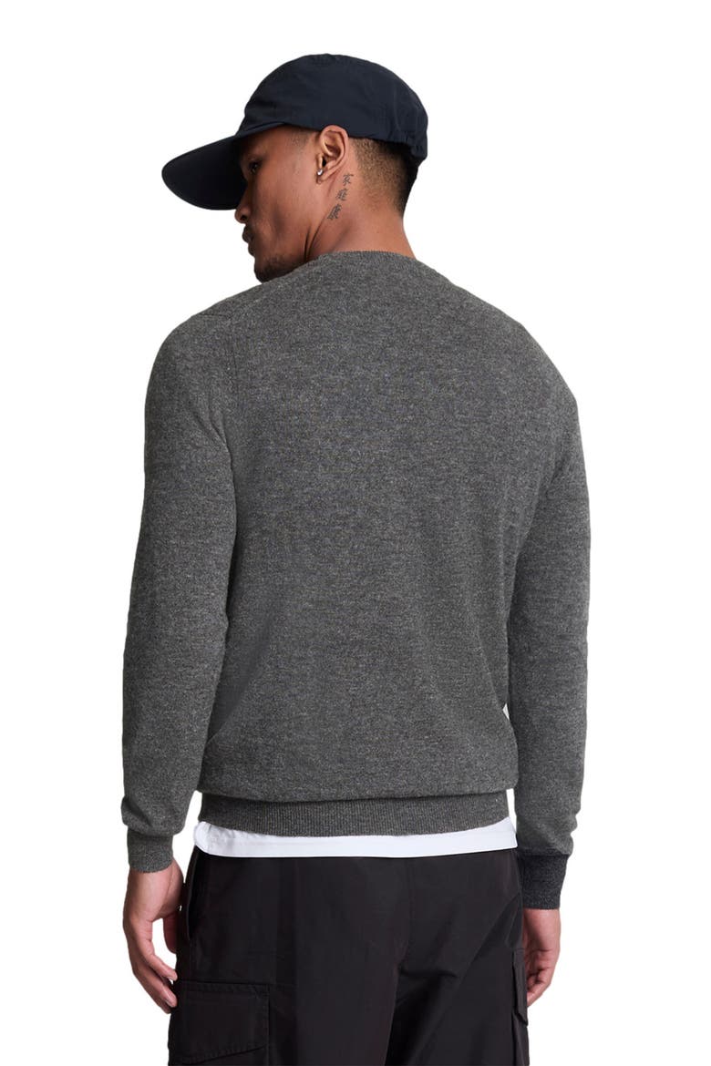 Lambswool Blend Crew Neck Sweater, Alternate, color, Charcoal Marl