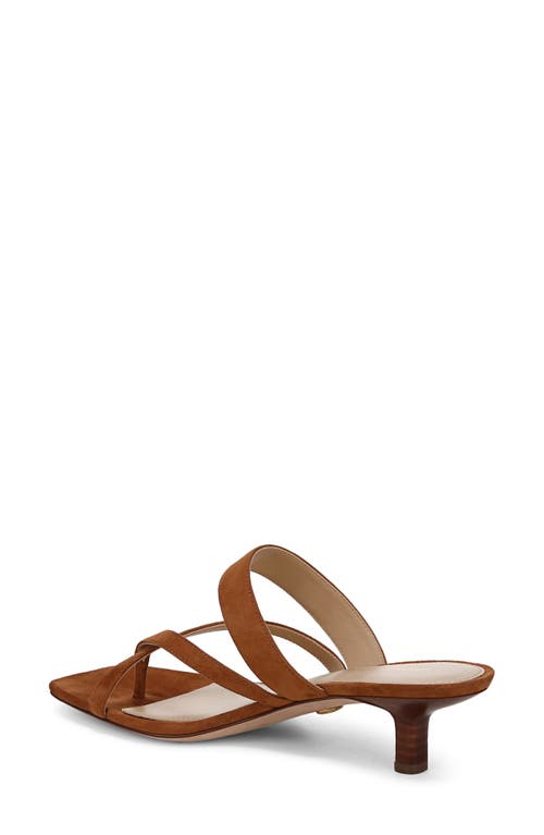 Veronica Beard Alanis Kitten Heel Slide Sandal In Elmwood Suede