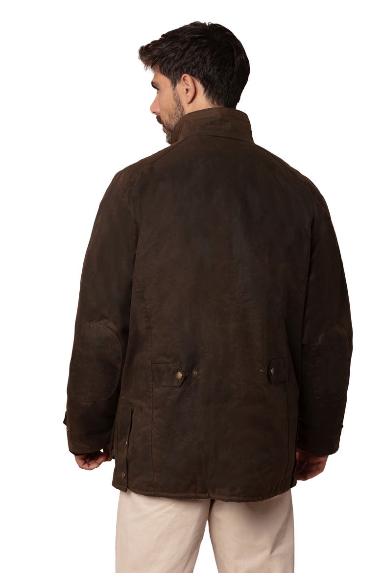 British Waxed Cotton Jacket, Alternate, color, PEAT